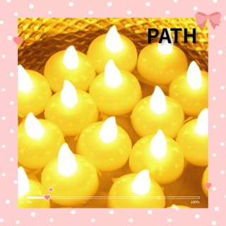 Path โคมไฟเทียน LED 6 ดวง ไร้ควัน ใช้แบตเตอรี่ สําหรับงานแต่งงาน 6 ชิ้น