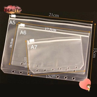 BEAUTY ซิปล็อค พลาสติก PVC แบบหลวม 1/5 ชิ้น