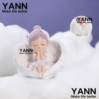 YANN1 ฟิกเกอร์ รูปปั้นการ์ตูนนางฟ้า เปลือกหอย สําหรับตกแต่งโต๊ะ ห้องนอน