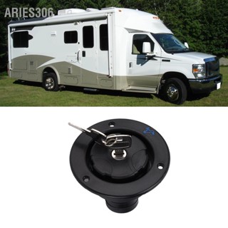 Aries306 แรงโน้มถ่วงรถเติมช่องเติมฟักด้วย 2 คีย์สำหรับ RVs Motorhome Camper Trailer Caravan