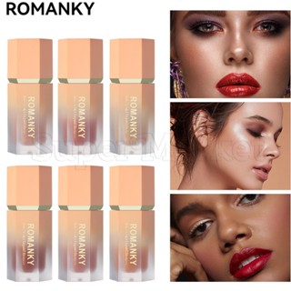 [ Featured ] ROMANKY คอนทัวร์ เนื้อลิขวิด 6 สี / ไฮไลท์ กันน้ํา ติดทนนาน / อายแชโดว์ สีเทา สีน้ําตาล / อายแชโดว์ เนื้อแมตต์ กํามะหยี่ รูปตัววี / เครื่องสําอางแต่งหน้า