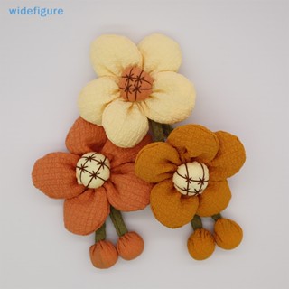 Widefigure ผ้าฝ้าย ลายดอกทานตะวัน สําหรับแขวนตกแต่งรถยนต์ DIY 1 ชิ้น