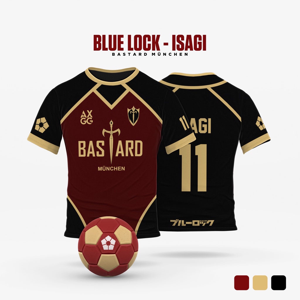 Blue Lock - B Munchen - เสื้อยืด Jersey Anime Isagi " Unisex
