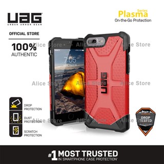 Uag เคสโทรศัพท์มือถือ ลายพลาสม่า สีแดง สําหรับ iPhone 7 Plus iPhone 8 Plus