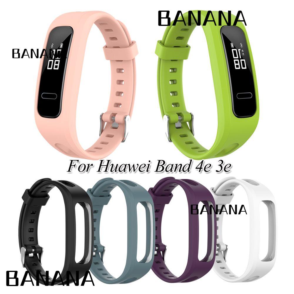 Banana1 สายนาฬิกาข้อมือซิลิโคน แบบนิ่ม สําหรับ Huawei Band 4e 3e Honor Band 4 Running