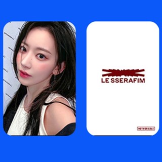 โปสการ์ด LE SSERAFIM Global Lucky Lomo Cards Lesserafim Photocard EUNCHAE CHAEWON YUNJIN KAZUHA SAKURA Kpop สินค้าราคาถูก 5 ชิ้น / ชุด