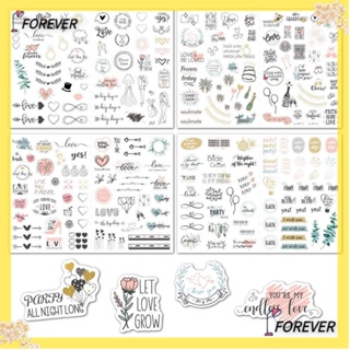 Forever สติกเกอร์ ลายหัวใจน่ารัก ลอกออกได้ สําหรับติดตกแต่งสมุดภาพ งานแต่งงาน 206 230 ชิ้น