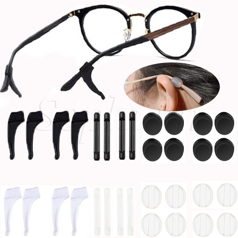 1 คู่ ซิลิโคน หลายสไตล์ ที่เกี่ยวหู แว่นตา ขา ป้องกัน กันลื่น ทรงกลม กรอบแว่นตา ที่จับ สําหรับอุปกรณ์แว่นตา