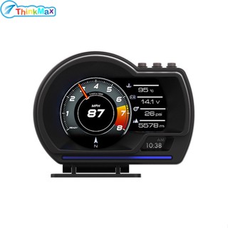 Obd2+gps เครื่องวัดความเร็วดิจิทัล เทอร์โบ Rpm หน้าจอดิจิทัล สําหรับรถยนต์