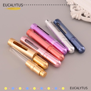 Eutus ขวดสเปรย์น้ําหอมเปล่า อลูมิเนียม ขนาดเล็ก 12 มล. เติมได้ สําหรับเดินทาง 2 ชิ้น