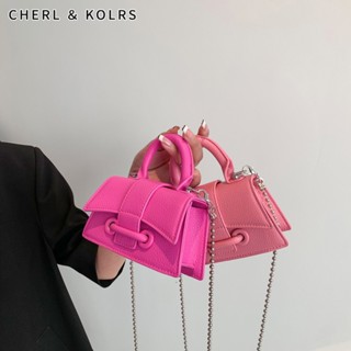 C＆K กระเป๋าสะพายสำหรับผู้หญิงเกาหลี Baiah Ins Mini PU ฝูงชนส่วนบุคคล Kelly แฟชั่นระดับไฮเอนด์สุทธิสีแดงพ่อแม่ลูกกระเป๋าถือ
