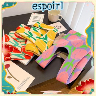 Espo กระเป๋าถือ กระเป๋าสะพายไหล่ ขนาดเล็ก แบบถัก ผูกปม สําหรับผู้หญิง