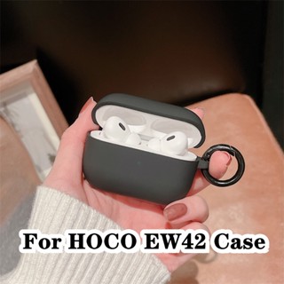 【จัดส่งรวดเร็ว】สําหรับ Hoco. Ew42 เคสหูฟัง แบบนิ่ม สีมาการอง สีเขียว และสีชมพู สําหรับ HOCO EW42