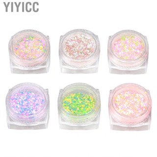 Yiyicc Sugar Nail Glitter ABS Portable  Knitting Wool Colorful Shining for Performance Women