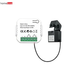 Smart 2 Way WiFi Energy Meter Bidirection 1/2 Channel with Clamp App Monitor พลังงานแสงอาทิตย์ที่ผลิตและใช้พลังงาน AC110V 240V homelove