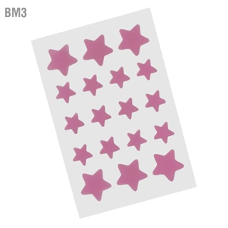 BM3 18 แผ่น Hydrocolloid Pimple Patch กันน้ำการ์ตูนรูปดาวพกพาจุดสิวแพทช์