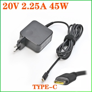 อะแดปเตอร์พาวเวอร์ซัพพลาย 20V 2.25A 45W Type USB C สําหรับแล็ปท็อป AC ​อุปกรณ์ชาร์จ สําหรับ Lenovo C330 S330 C340 S340 100E T480 T480S T580 T580S E480