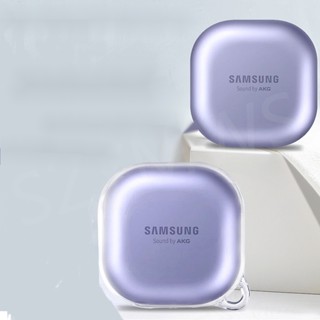 เคสหูฟัง แบบใส กันกระแทก พร้อมคาราบิเนอร์ สําหรับ Samsung Galaxy Buds live Pro 2 Pro