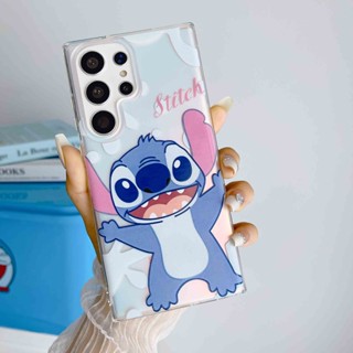 เคสโทรศัพท์มือถือ กันกระแทก ลายการ์ตูน Stitch เลเซอร์ สําหรับ SAMSUNG S22 S22plus S22UItra S23 S23plus S23UItra