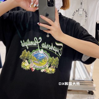 【Special】เสื้อยืดแขนสั้น พิมพ์ลายเมฆ LISA สไตล์เกาหลี