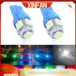 Xinfan หลอดไฟจอดรถยนต์ Led T10 W5W 5Smd 5050 1 ชิ้น