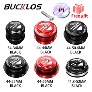 Bucklos ชุดถ้วยคอแบริ่งจักรยาน 34 44 50.6 52 55 56 มม. สําหรับตะเกียบหน้าจักรยาน 1-1/8 นิ้ว