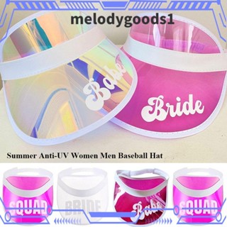 MELODYGOODS1 หมวกเบสบอล PVC แฟชั่นฤดูร้อน สําหรับผู้หญิง และผู้ชาย