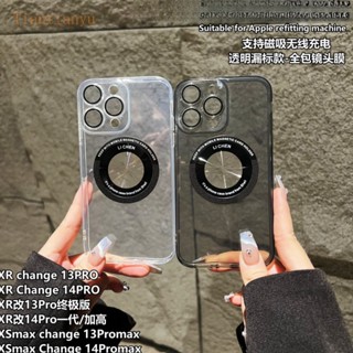 เคสโทรศัพท์มือถือนิ่ม ป้องกันกล้อง แบบแม่เหล็ก สําหรับ iPhone XR ถึง 13 pro 11 upto 13pro X XS Like 13 pro XSMAX Like 14 pro