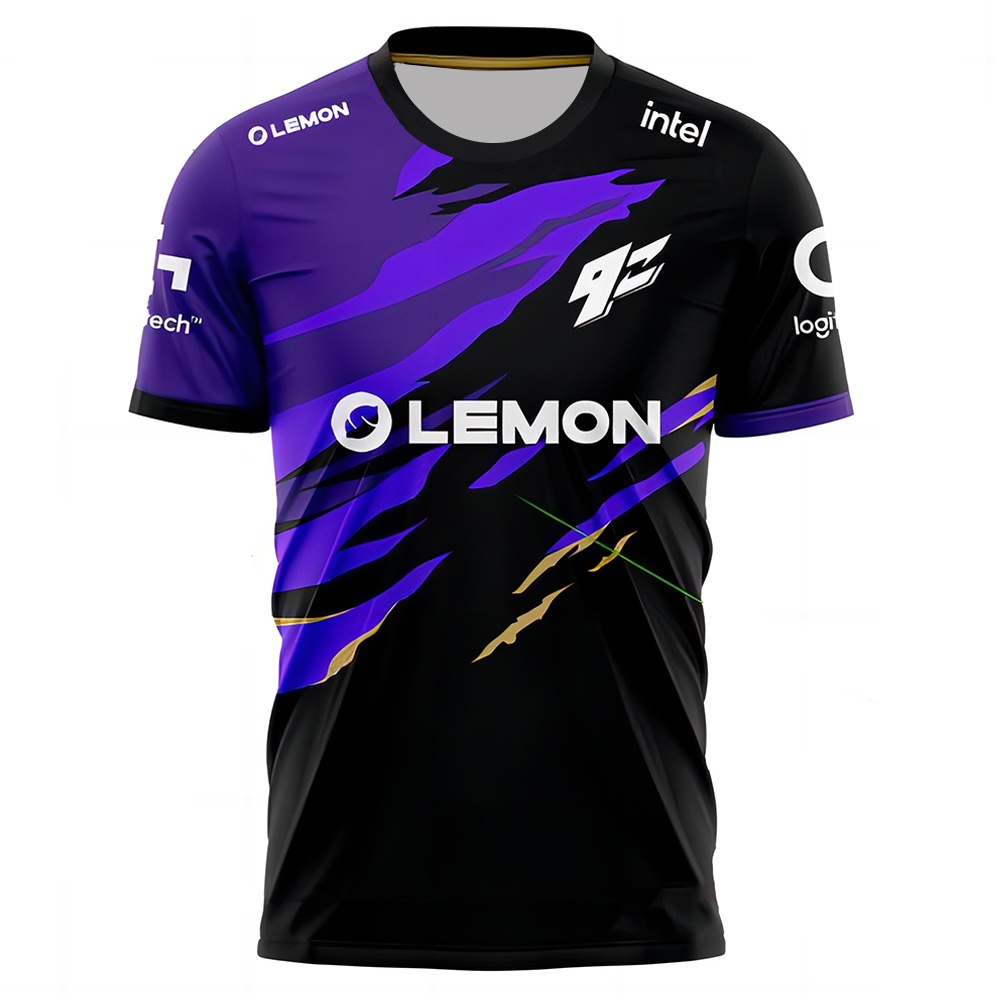 เสื้อยืดแขนสั้นสำหรับผู้ชาย Esports Print 9Z Championship Team Jersey ยอดนิยมในเกม CS:GO