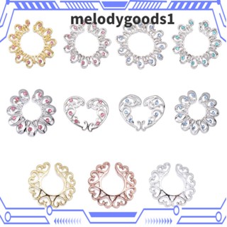 Melodygoods1 เครื่องประดับแฟชั่น จิวเจาะร่างกายปลอม ทรงกลม