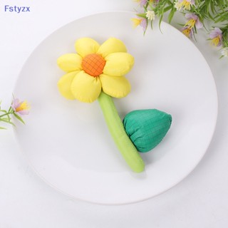 Fstyzx ผ้าฝ้าย ลายดอกทานตะวัน สําหรับตกแต่งกระเป๋าเดินทาง DIY 1 ชิ้น