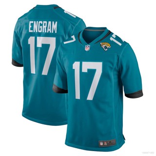 Yp2 เสื้อยืดลําลอง แขนสั้น พิมพ์ลาย NFL Jacksonville Jaguars Game Jersey Evan Engram พลัสไซซ์ PY2