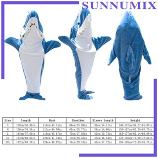 [Sunnimix] ถุงนอน ผ้าห่มคอสเพลย์ รูปปลาฉลาม ใส่สบาย สร้างสรรค์ สําหรับคู่รักฉลาม ปาร์ตี้ บ้าน