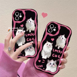 เคสป้องกันโทรศัพท์มือถือ แบบนิ่ม ลายแมวน่ารัก 3D สําหรับ Realme C53 C55 C35 C30 C33 C25Y C25 C20 C15 C11 C25s Realme 8I 5 5S 5i 6i Narzo 50A