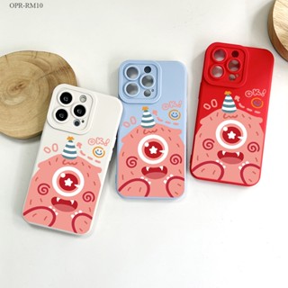 Realme 10 9 9i 8 8i 6i 5 5S 5i Pro Plus Pro+ 4G 5G เคสเรียวมี สำหรับ Cartoon Big Eyed Monster  เคส เคสโทรศัพท์