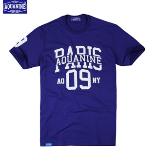 เสื้อยืด AQUANINE - PARIS (สีน้ำเงิน) เสื้อยืดผู้ชาย