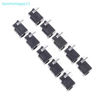 Gentlehappy ซ็อกเก็ตแจ็คเมาท์ PCB DC 3 Pin 3.5 มม. x 1.3 มม. สีดํา 10 ชิ้น