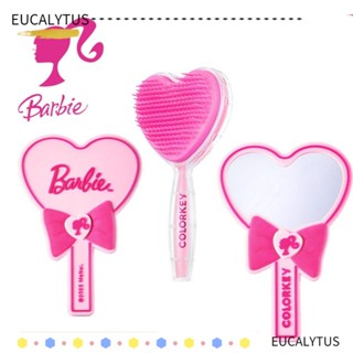 Eutus หวีถุงลมนิรภัย แบบพลาสติก สีชมพู อุปกรณ์เสริม สําหรับตุ๊กตาบาร์บี้