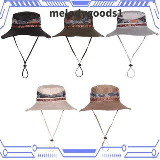 Melodygoods1 หมวกกันแดด เหมาะกับฤดูร้อน สําหรับผู้ชาย เดินป่า ตกปลา