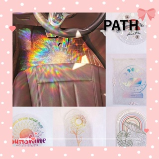 Path สติกเกอร์กระจก ลายตาข่ายดักฝัน สีรุ้ง สําหรับตกแต่งห้อง DIY