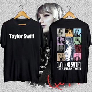 เสื้อยืดแขนสั้นคอกลมCOD เสื้อดาว Taylor Swift TheErasTour Concert เสื้อยืดทรงโอเวอร์ไซส์ เสื้อคอกลม โลโก้สกรีนนูน white