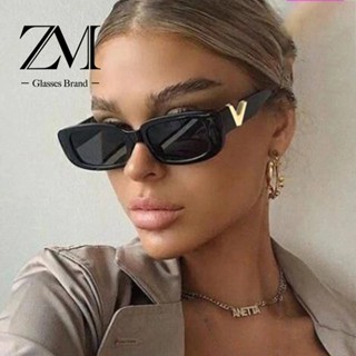 แว่นตาแฟชั่น🕶️แว่นกันแดด🕶️ แว่นกันแดด กล่องเล็ก ๆ สตรีทแฟชั่นสไตล์ยุโรป 2023 เอ็มเจ-508