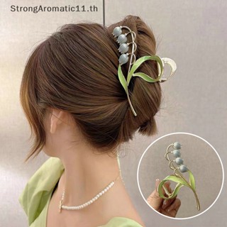 Strongaromatic กิ๊บติดผม รูปดอกไม้ ประดับบลูเบลล์ หรูหรา