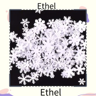 Ethel1 เกล็ดหิมะ สีขาว สําหรับตกแต่งสมุดภาพ 500 ชิ้น