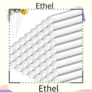 Ethel1 แท่งอมยิ้ม อะคริลิคใส สําหรับทําขนมหวาน ช็อคโกแลต น้ําตาล เค้ก 100 ชิ้น