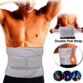 Double Pull Lumbar Lower Back Support Belt Brace Neoprene for Spine Posture Pain