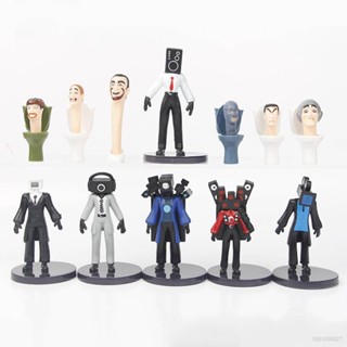 Wilk โมเดลตุ๊กตาฟิกเกอร์ Skibidi Toilet Action Figure Titan TV Man Speakerman Monitor Man Camera Man ของเล่นสําหรับเด็ก 12 ชิ้น