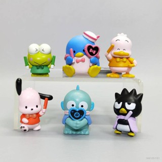 Hqy2 โมเดลฟิกเกอร์ Sanrio Pachacco XO Keroppi Sam Pidanbuko DIY ของเล่น สําหรับเด็ก ของขวัญ 6 ชิ้น MY2