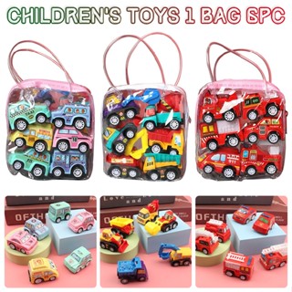 6PCS Toy Cars Gifts Pull Back and Go Vehicles Set for Baby Boys 3 Years Old