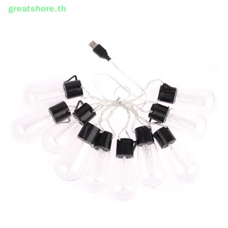 Greatshore สายไฟ LED พลาสติก กันแตก กันน้ํา สําหรับติดนอกบ้าน สวน ระเบียง กลางแจ้ง